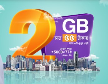 Banglalink 2GB Night Pack 55TK Offer
