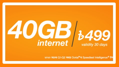 Banglalink 40GB 499Tk Internet Offer
